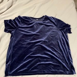 Old Navy purple velvet top XXL